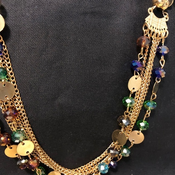 Multilayer Colorful Handmade Seed Beads Illusion Chain Bib Necklace - Picture 11 of 11